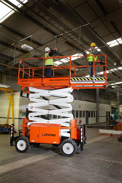 Scissor Lift 12.0m Working Height Diesel 4 Wheel Drive