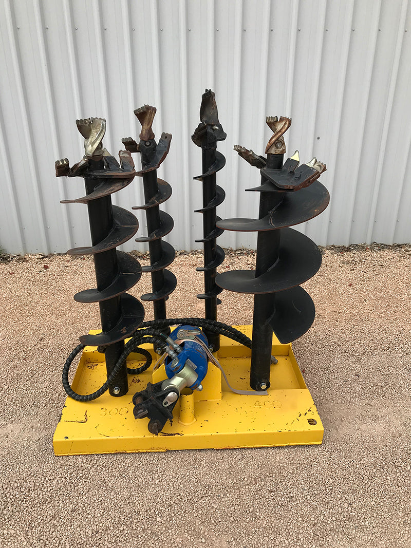 Auger Attachments to suit 1.7 ton excavator for Hire